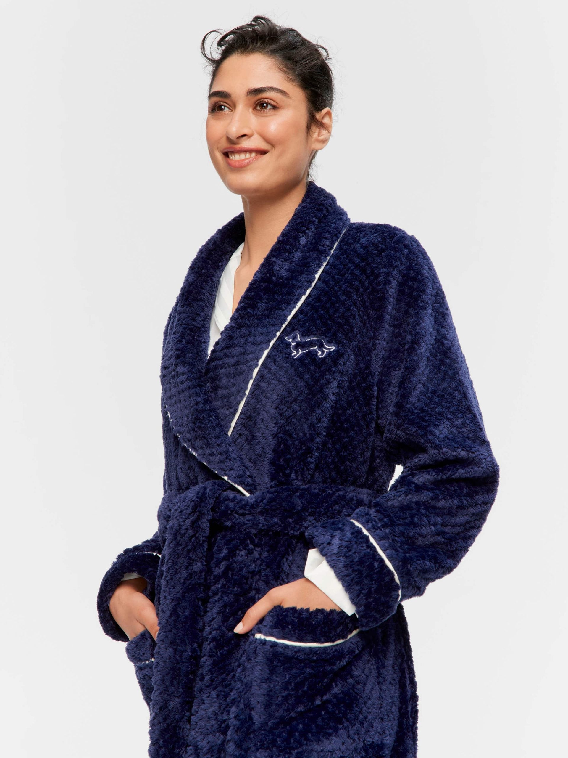 Peters Navy Jacquard Gown navy image 0