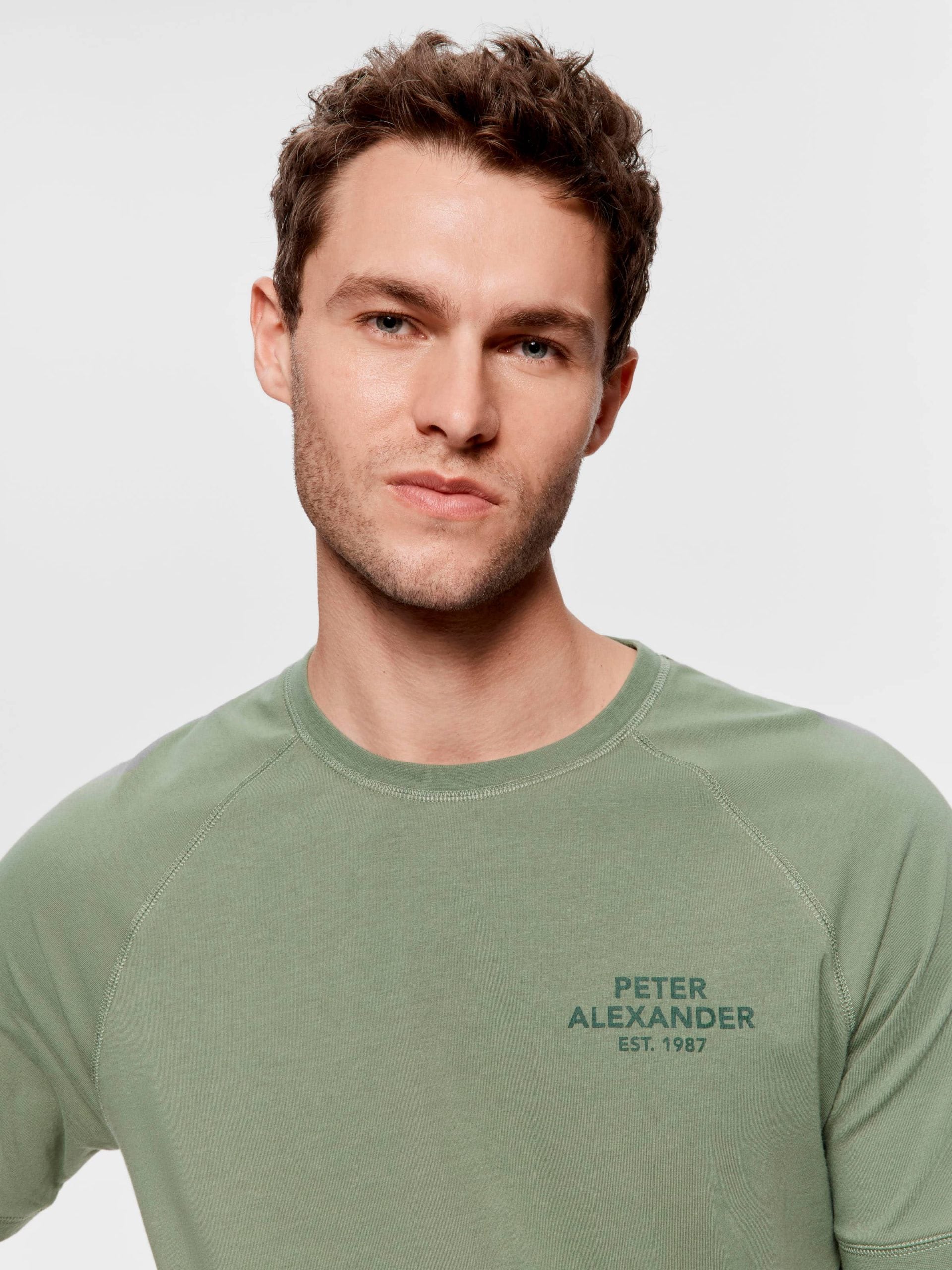 Olive Raglan Tee Green image 1