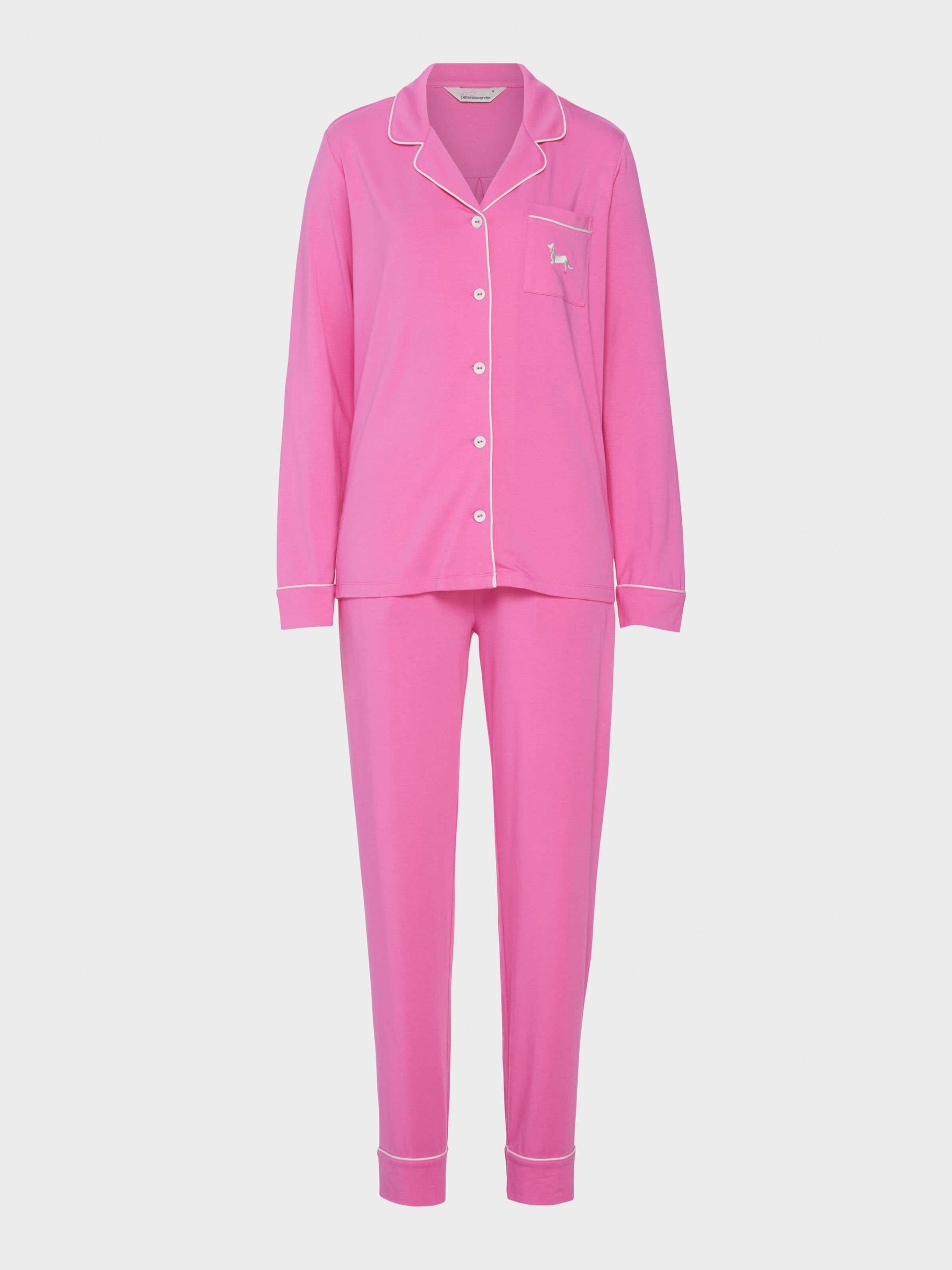 Hot Pink Bamboo Jersey Long Pj Set pink image 4