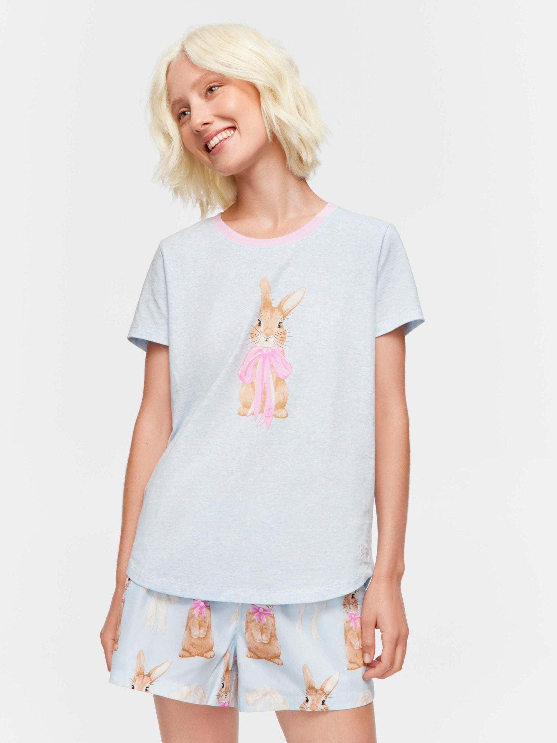 Bow Bunny Tee paleblue image 1