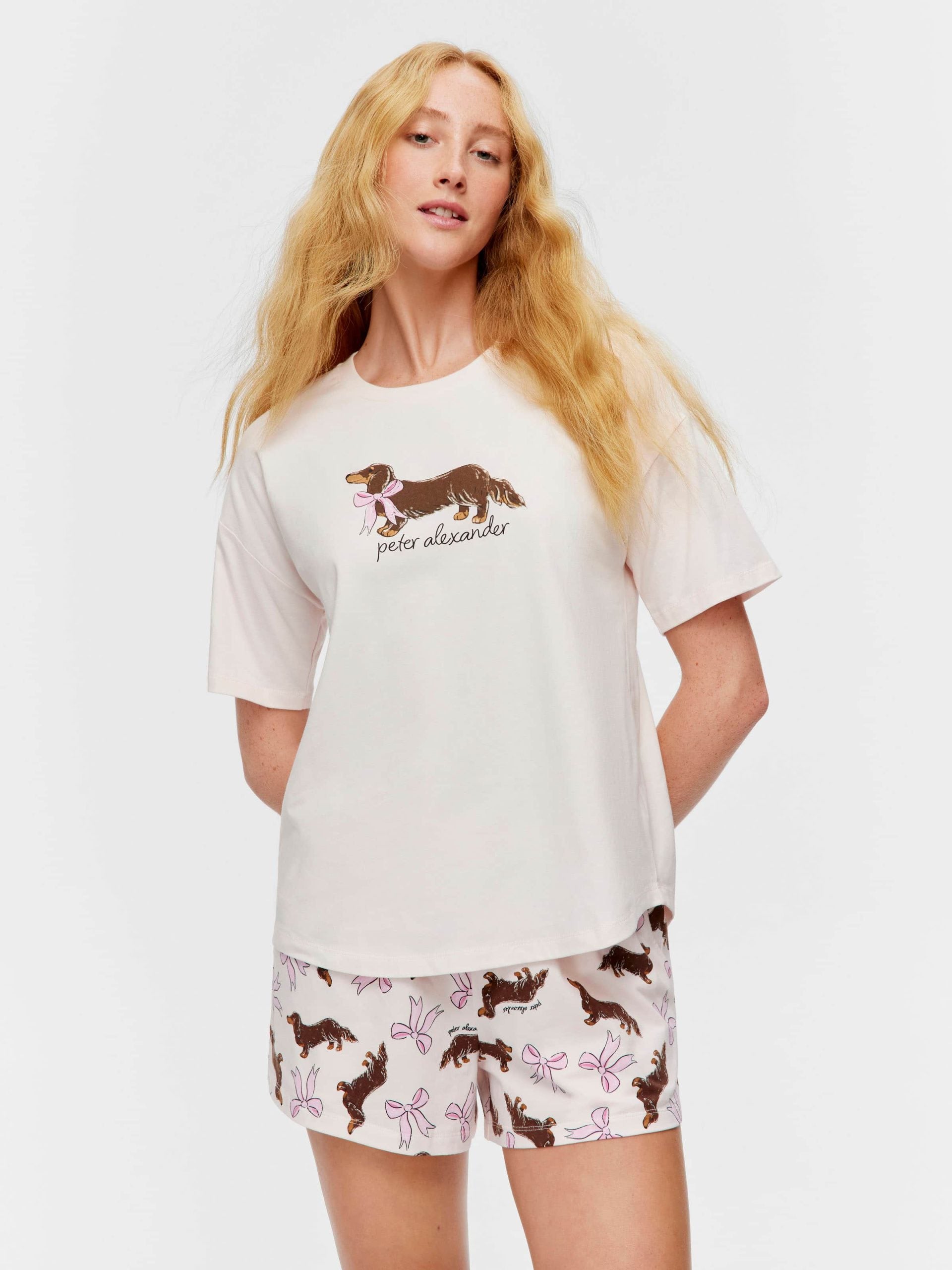 Penny With Bow Tee Pink image 0