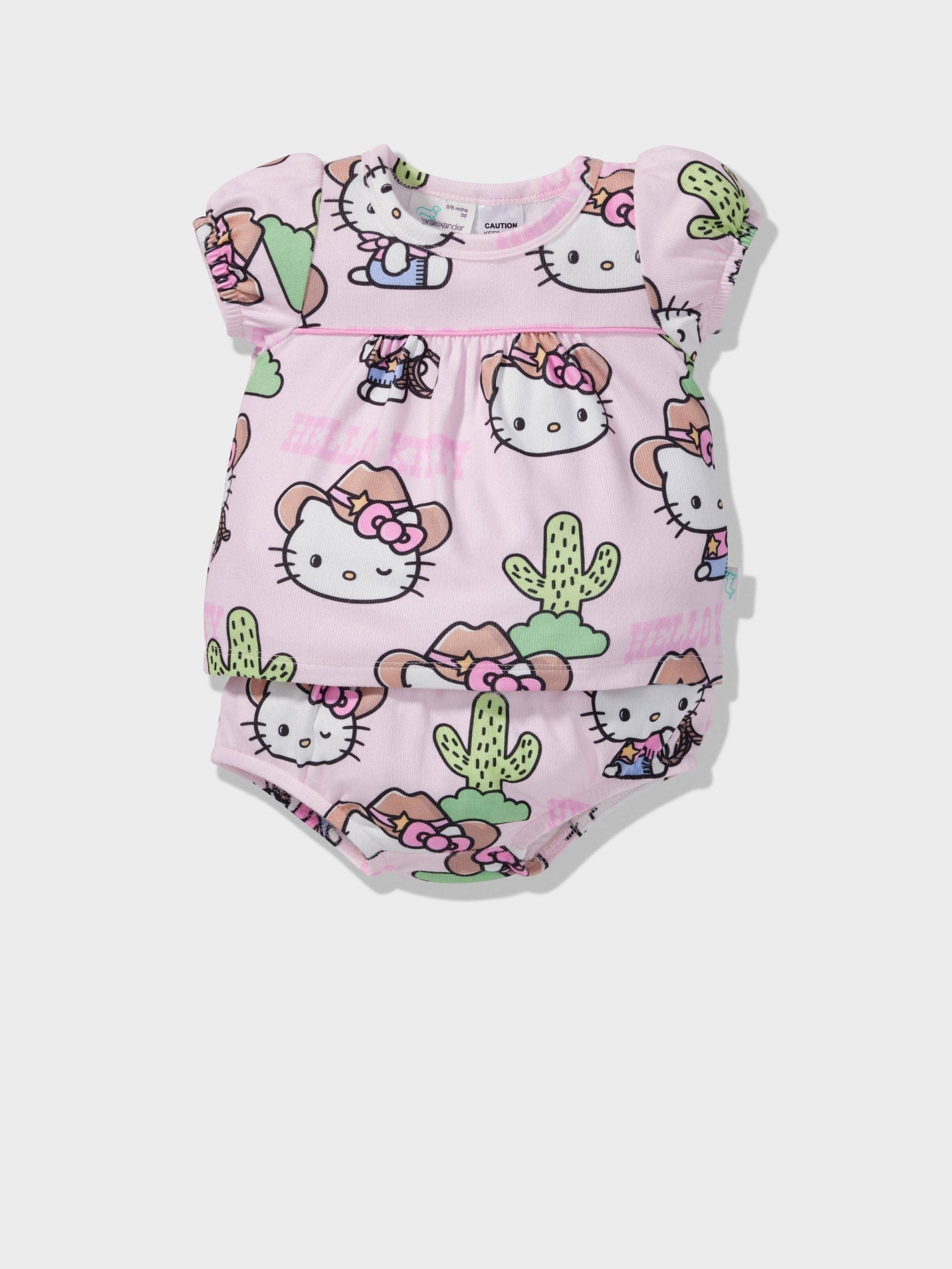 Baby Hello Kitty Cowboy Short Plush Pj Set Multi image 0