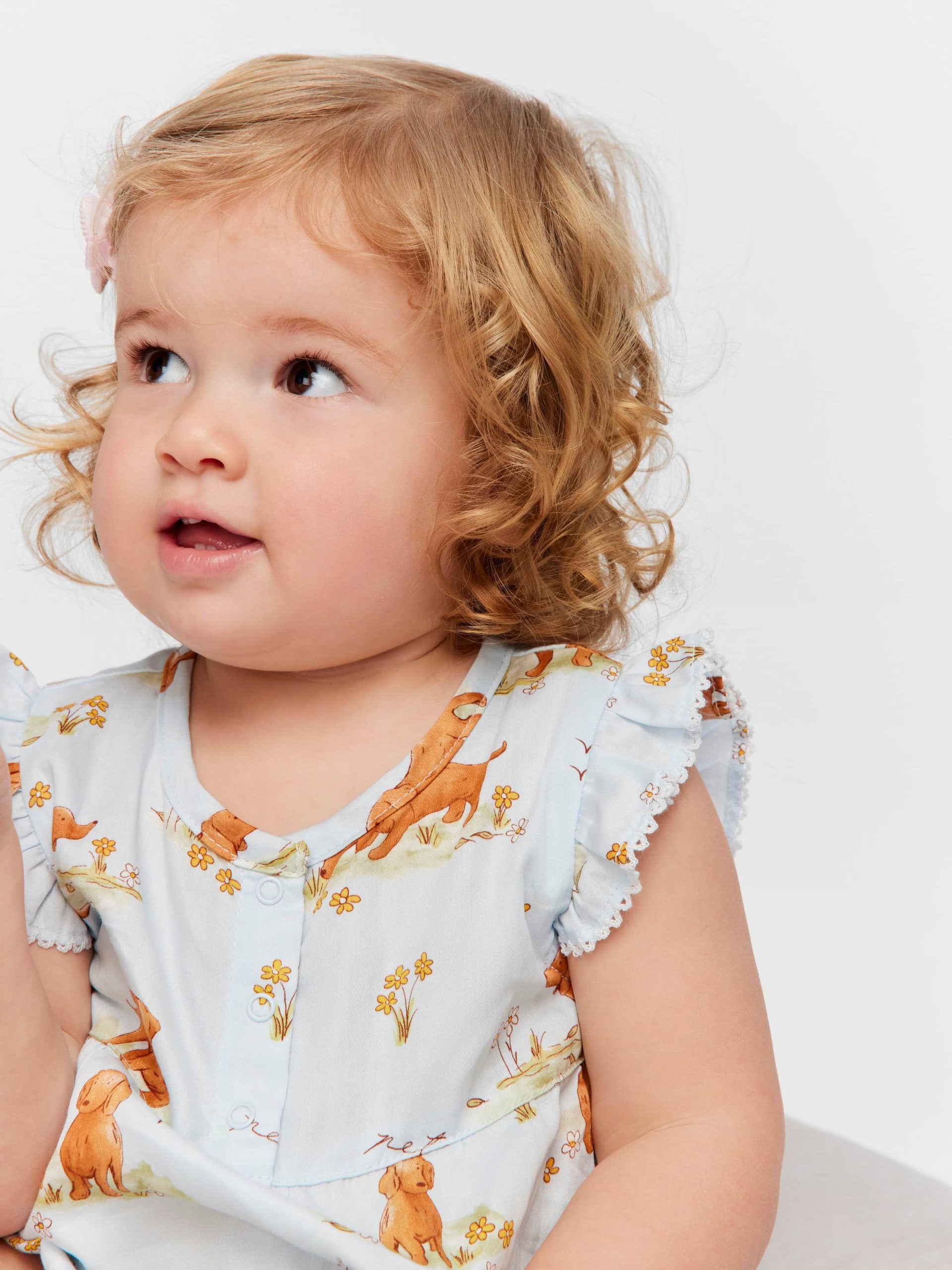 Baby Vintage Penny Print Romper multi image 1