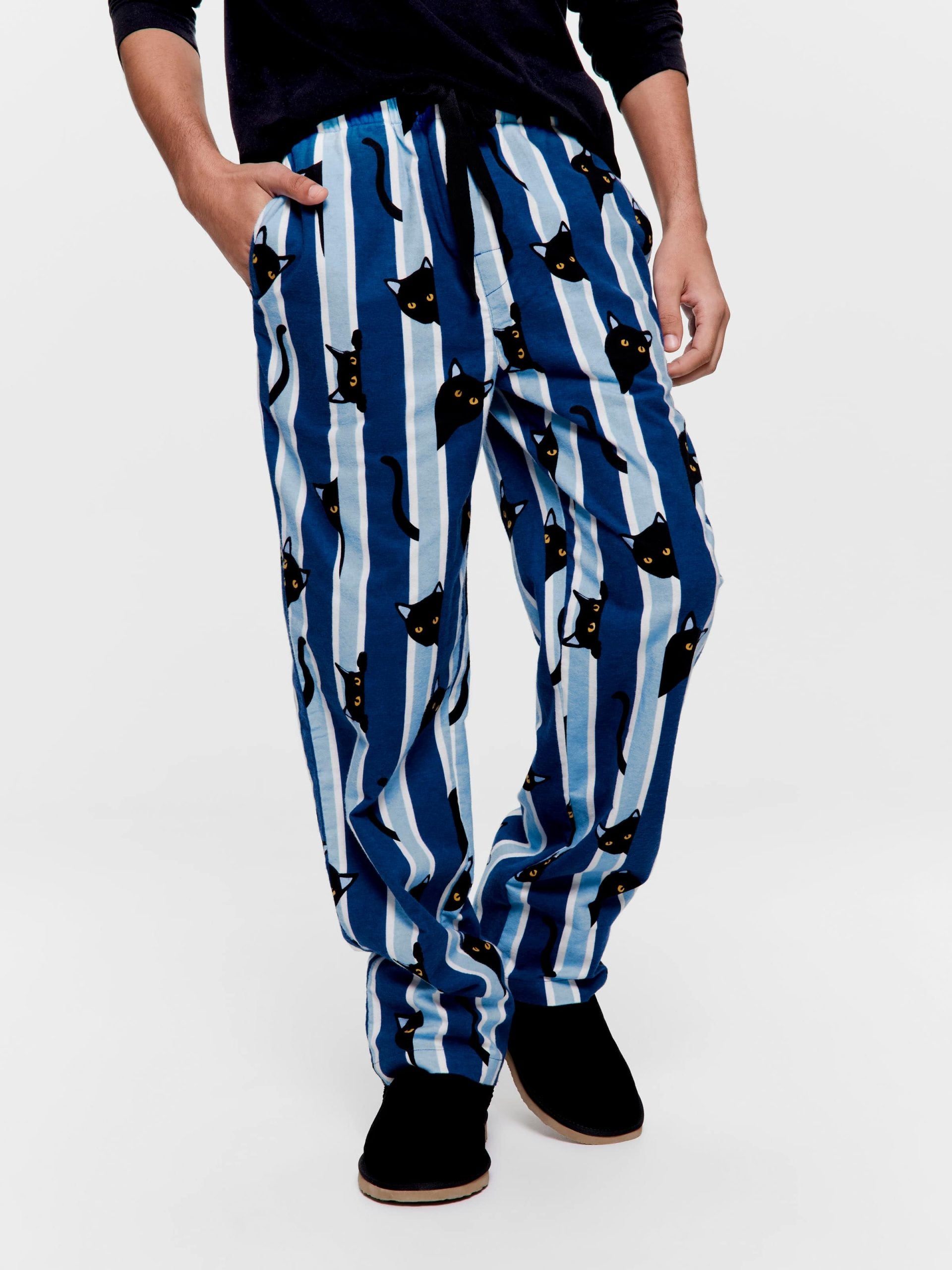Sneaky Cat Classic Flannelette Pj Pant multi image 2