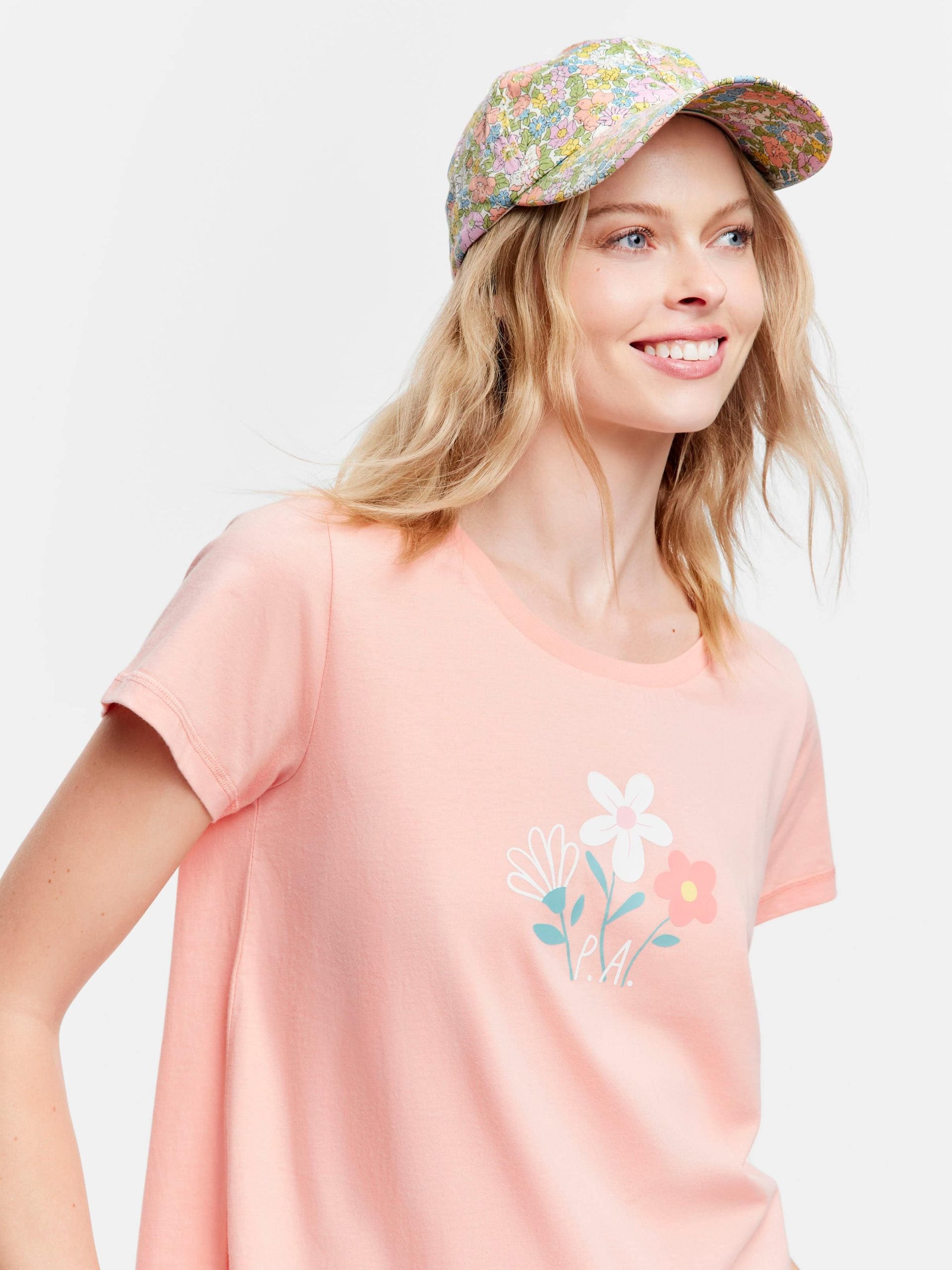 Floral Tee & Pants Pj Set multi image 0