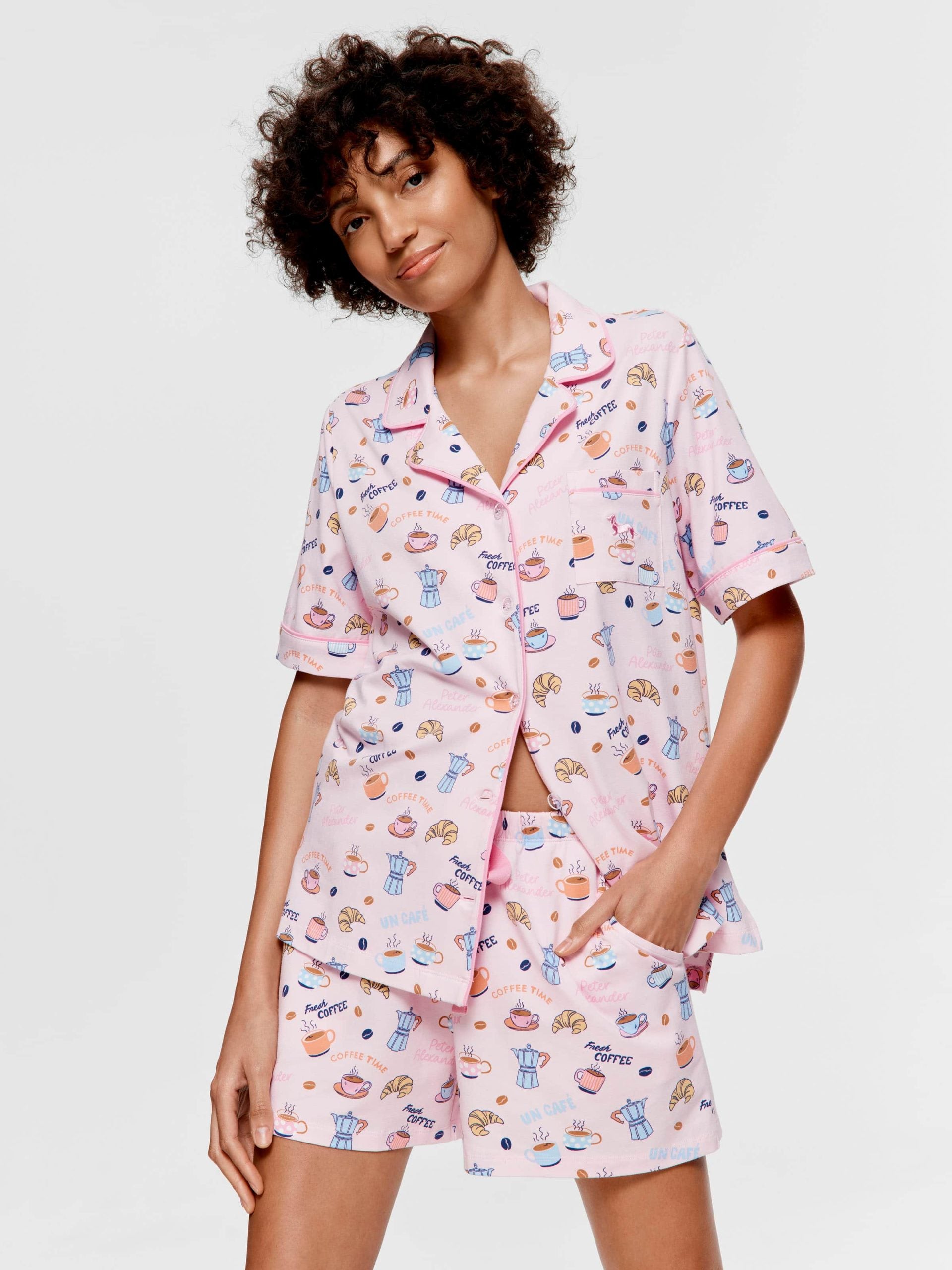 Breakfast Shortie Shirt Pj Set multi image 0