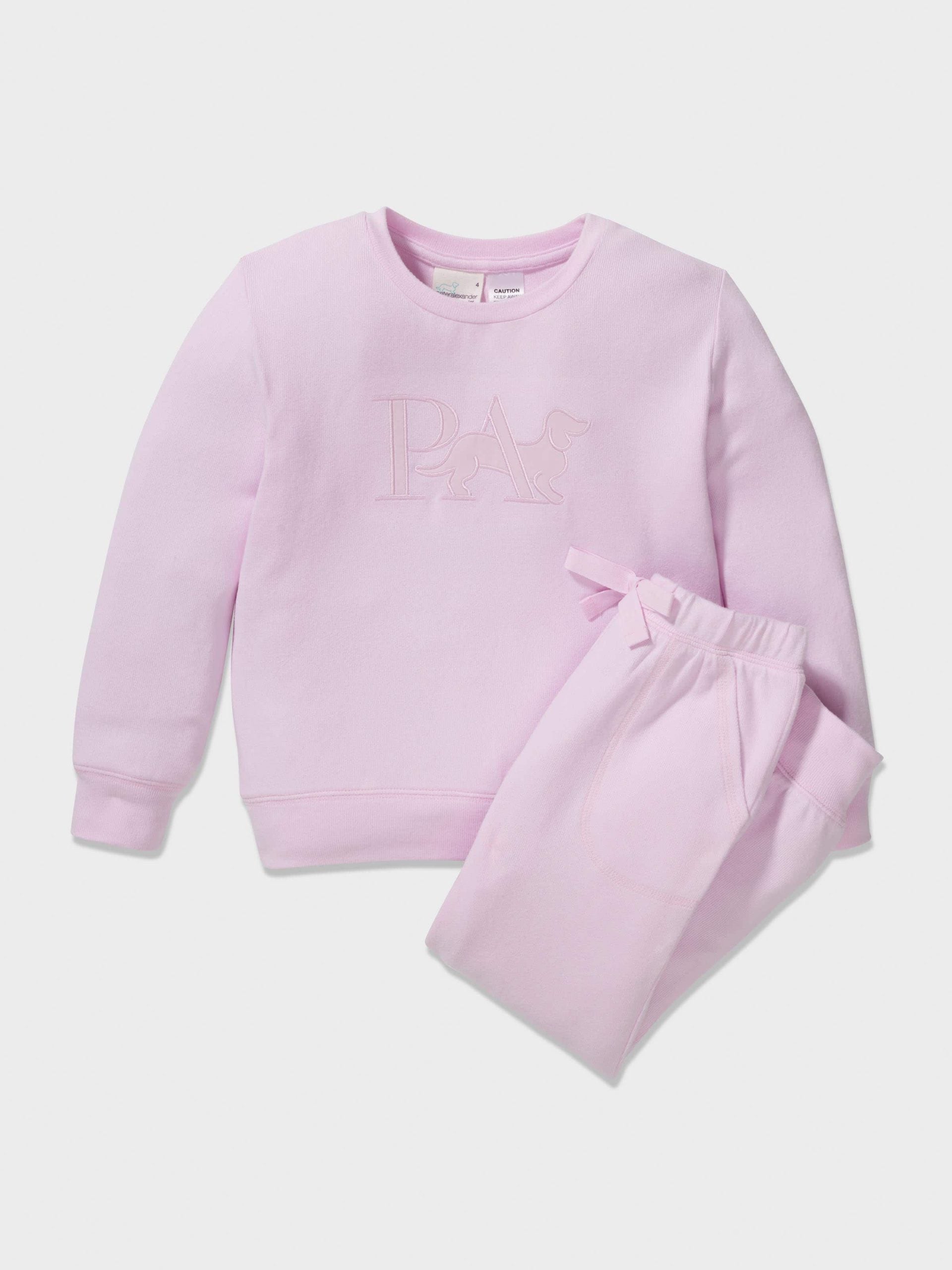 Girls Pink Plush Pj Set pink image 2