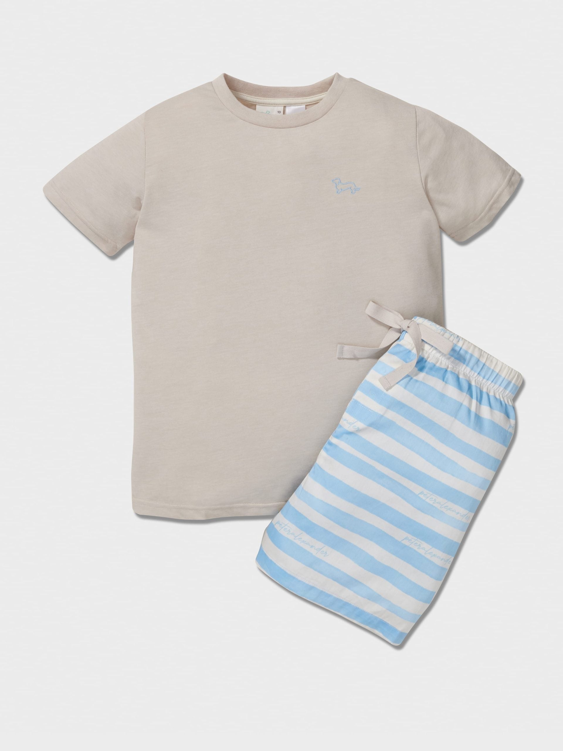 Boys Blue Stripes Pj Set multi image 0