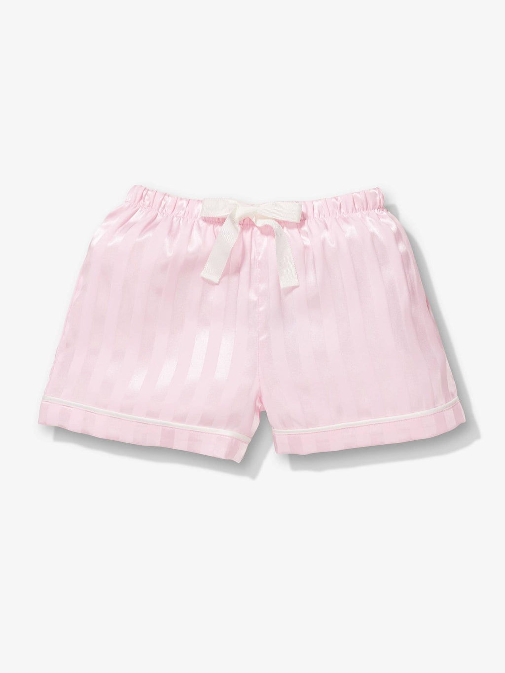 Girls Pink Stripe Satin Pj Set pink image 1