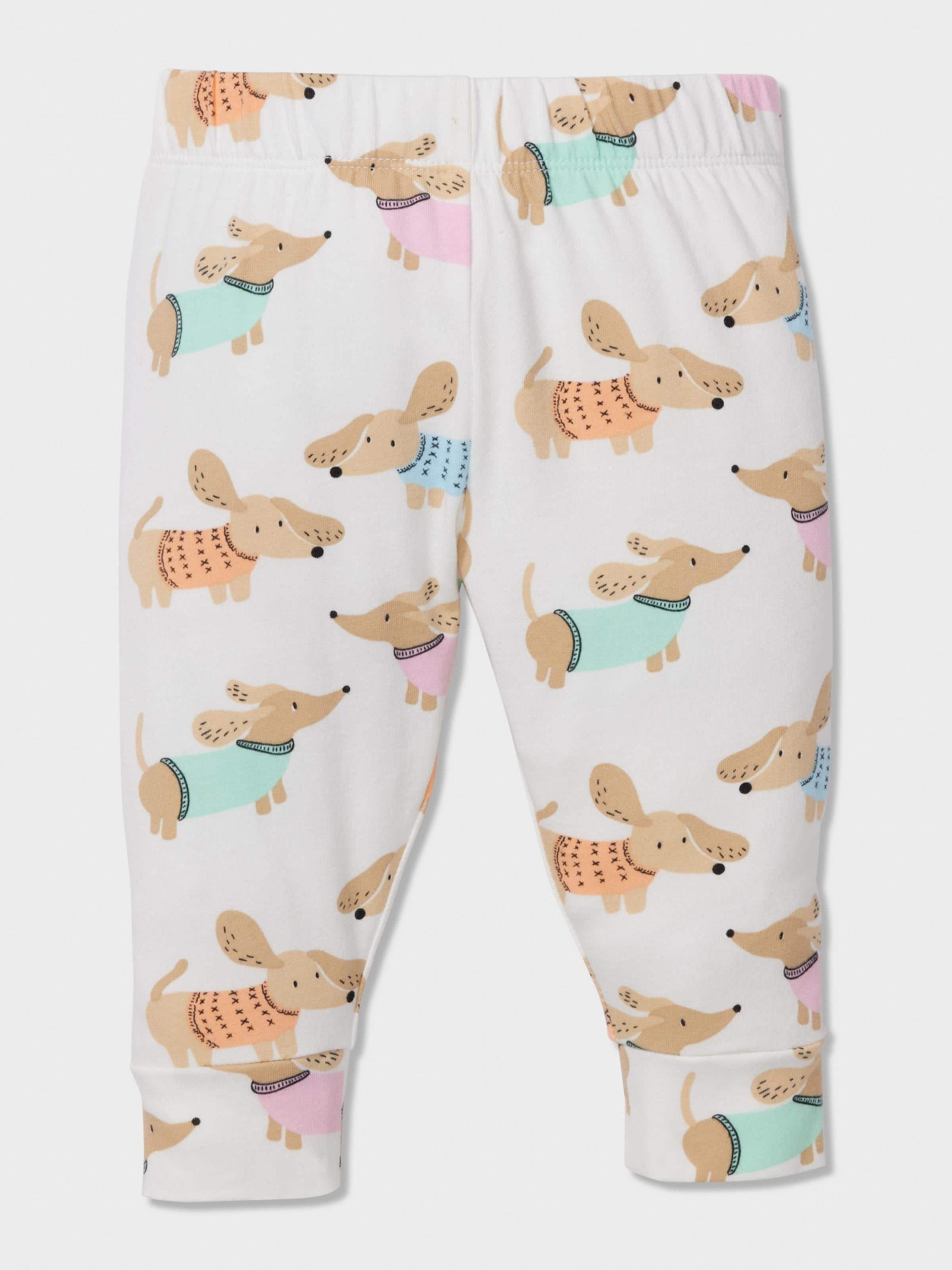 Baby Dachshund Print Long Pj Set multi image 1